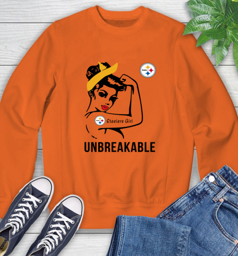 NFL Pittsburgh Steelers Girl Unbreakable Football Sports Sweatshirt 2