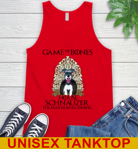 Game of bones house schnauzer dog the mailman is coming tshirt 60