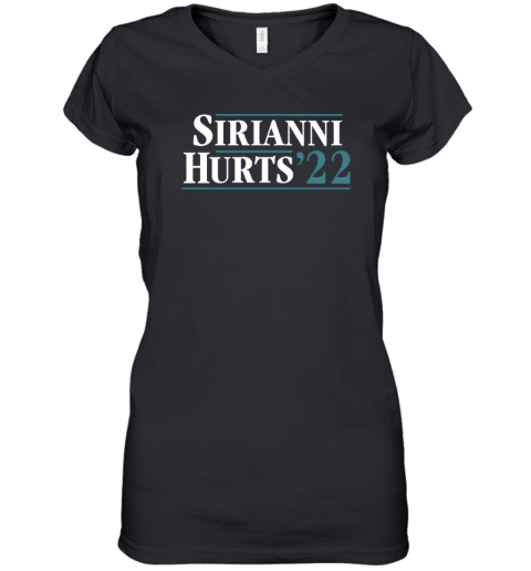 Sirianni Hurts 22 Women's V-Neck T-Shirt