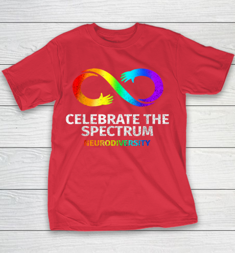 Neurodiversity Celebrate Spectrum Infinity Autism Awareness Youth T-Shirt 7