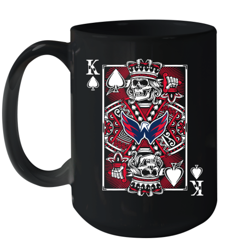 Washington Capitals NHL Hockey The King Of Spades Death Cards Shirt Ceramic Mug 15oz