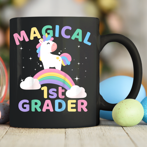 Back To School 1st First Grade Magical Unicorn Rainbow Ceramic Mug 11oz