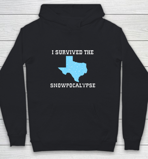 I Survived The Texas State Snowpocalypse Cold Snow Storm Youth Hoodie