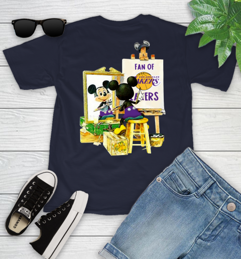 NBA Basketball Los Angeles Lakers Mickey Drawing Shirt 96 NBA Basketball Los Angeles Lakers Mickey Drawing Shirt - Image 96