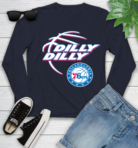 NBA Philadelphia 76ers Dilly Dilly Basketball Sports Youth Long Sleeve 3
