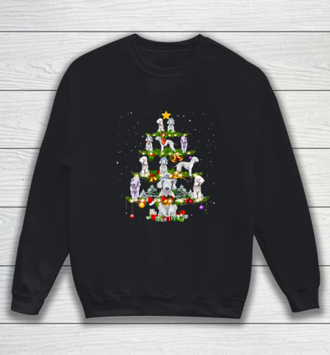 Bedlington Terrier Dog Xmas Tree Lights Ugly Christmas Gift Sweatshirt