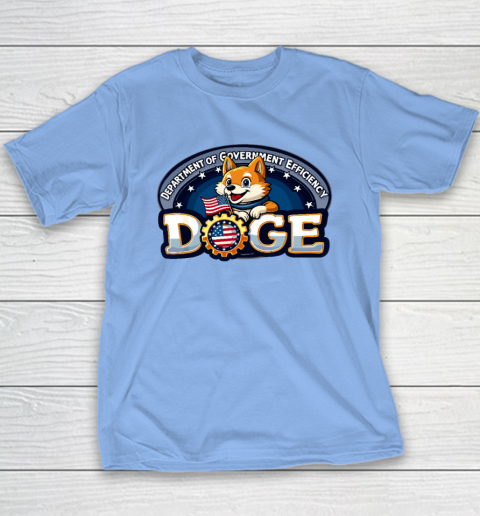 Funny DOGE Crypto Meme Department of Government Efficiency Youth T-Shirt 8