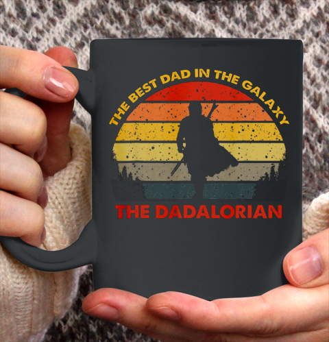 Retro The Dadalorian Graphic Father s Day Tees Vintage Best Ceramic Mug 11oz