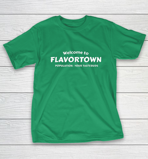 Flavortown Population American Food Gift Taste Buds T-Shirt 5