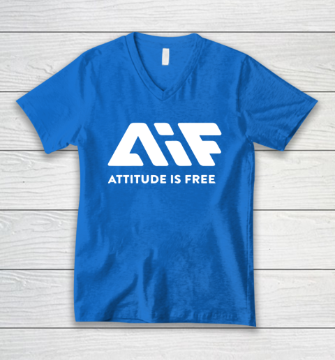 Attitude Is Free V-Neck T-Shirt 5