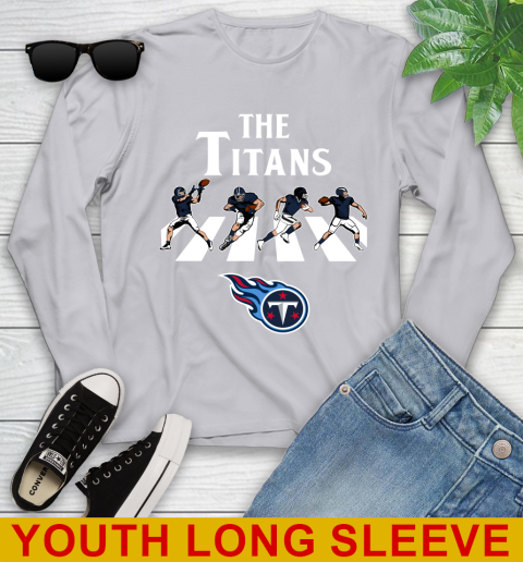 NFL Football Tennessee Titans The Beatles Rock Band Shirt Youth Long Sleeve 5