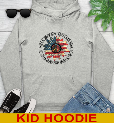 America sunflower she's a good girl loves her mama shirt 112