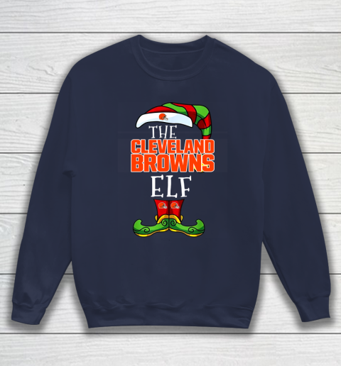 Cleveland Browns Christmas ELF Funny NFL Sweatshirt 2