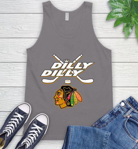 NHL Chicago Blackhawks Dilly Dilly Hockey Sports Tank Top 7