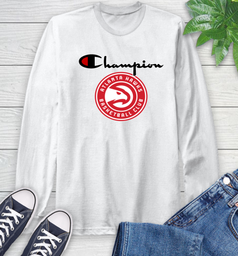 NBA Basketball Atlanta Hawks Champion Shirt Long Sleeve T-Shirt
