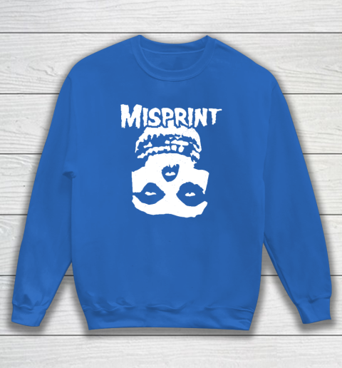 Misprint Skull Funny Misfit Sweatshirt 5