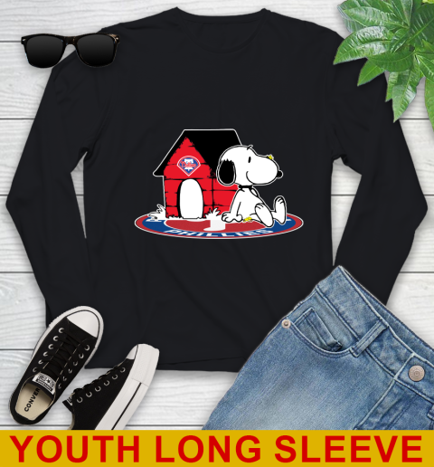 MLB Baseball Philadelphia Phillies Snoopy The Peanuts Movie Shirt Youth Long Sleeve 2