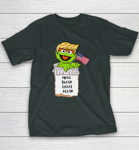 Make Trash Great Again Trump Garbage Reference Youth T-Shirt 3