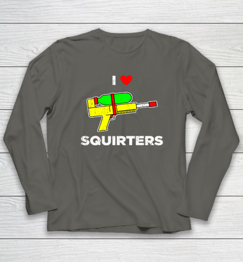 I Heart Squirters Funny I Love Squirters Long Sleeve T-Shirt 4