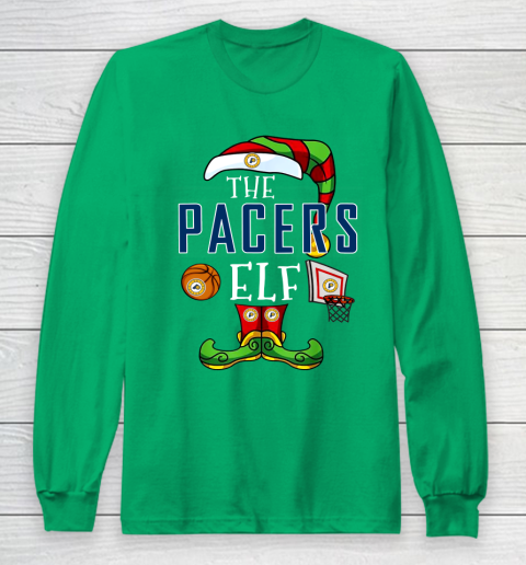 Indiana Pacers Christmas ELF Funny NBA Long Sleeve T-Shirt 4