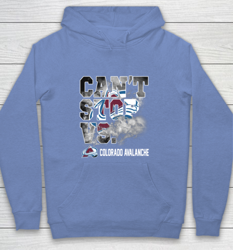 NHL Colorado Avalanche Hockey Can't Stop Vs Youth Hoodie - Image 9