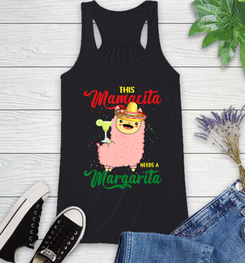 Nurse Shirt This Mamacita needs a Margarita Llama T Shirt Racerback Tank