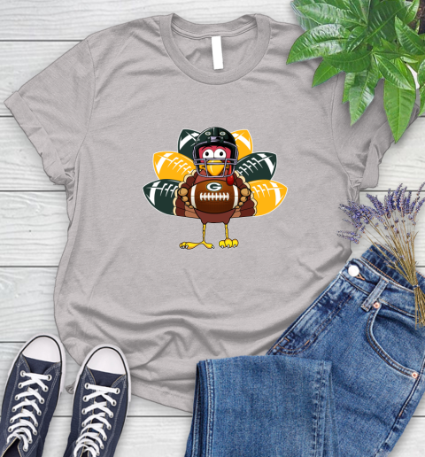 Green Bay Packers Turkey Thanksgiving Day Women's T-Shirt 10