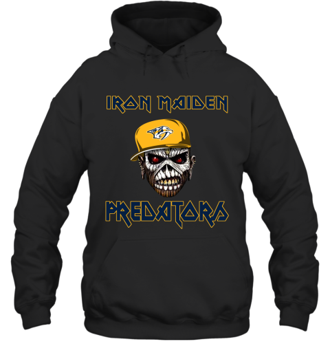 NHL Nashville Predators Iron Maiden Rock Band Music Hockey Sports 2XoBPFPn4PN hoodie 23 95 151514 front black