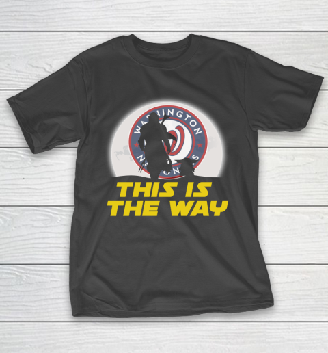 Washington Nationals MLB Baseball Star Wars Yoda And Mandalorian This Is The Way T-Shirt