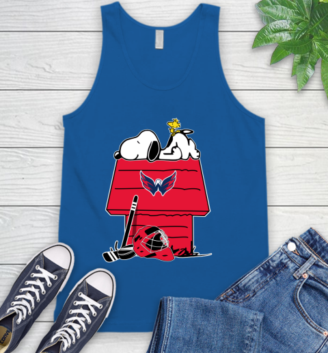 Washington Capitals NHL Hockey Snoopy Woodstock The Peanuts Movie Tank Top 5