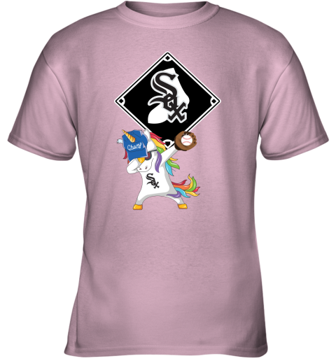 Hip Hop Dabbing Unicorn Flippin Love Chicago White Sox Youth T-Shirt 