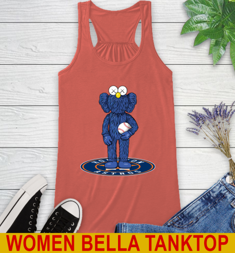 MLB Baseball Houston Astros Kaws Bff Blue Figure Shirt Racerback Tank 4
