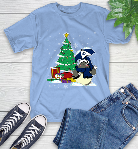 Vancouver Canucks NHL Hockey Cute Tonari No Totoro Christmas Sports T-Shirt 12