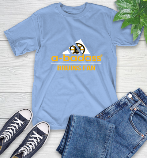 NHL A Badass Boston Bruins Fan Adidas Hockey Sports T-Shirt 12