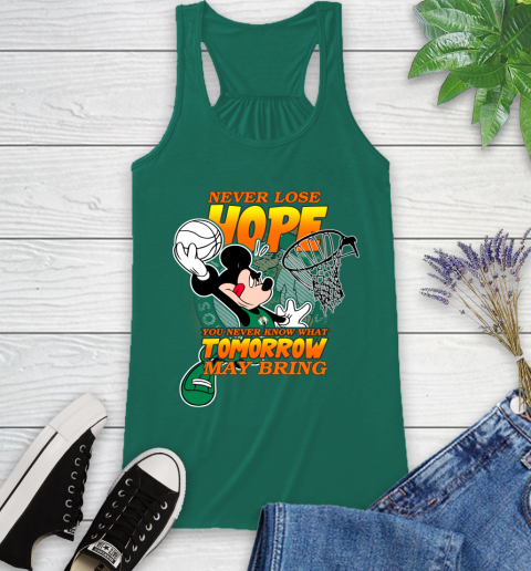 Boston Celtics NBA Basketball Mickey Disney Never Lose Hope Racerback Tank 6