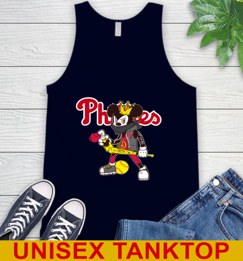 Philadelphia Phillies MLB Baseball Mickey Peace Sign Sports Tank Top 3
