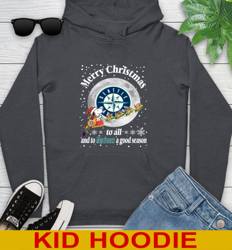 Seattle Mariners Merry Christmas To All And To Mariners A Good Season MLB Baseball Sports Youth Hoodie 9