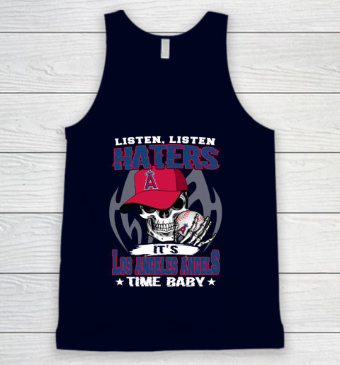 Listen Haters It is ANGELS Time Baby MLB Tank Top 2