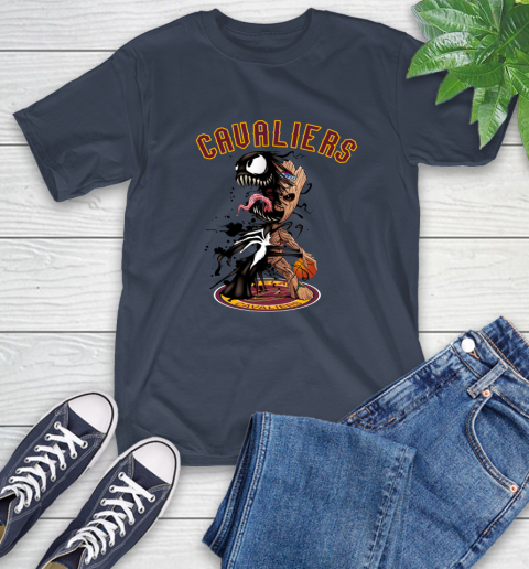 NBA Cleveland Cavaliers Basketball Venom Groot Guardians Of The Galaxy T-Shirt 4
