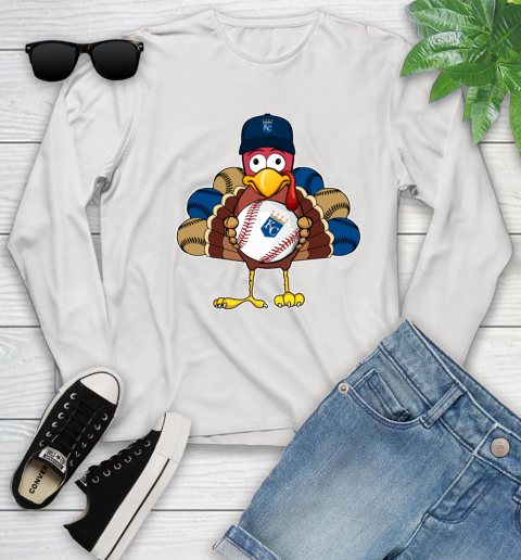Kansas City Royals Turkey thanksgiving Youth Long Sleeve