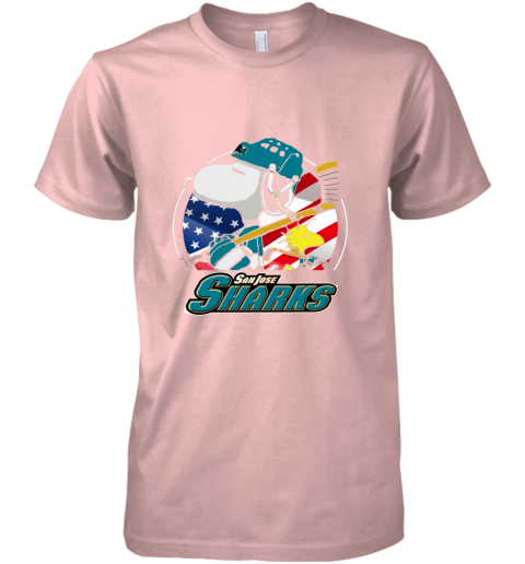 Sanjose Sharks Ice Hockey Snoopy And Woodstock NHL Premium Men's T-Shirt