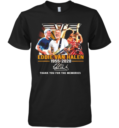 Eddie Van Halen 1955 2020 Thank You For The Memories Signature Premium Men's T-Shirt