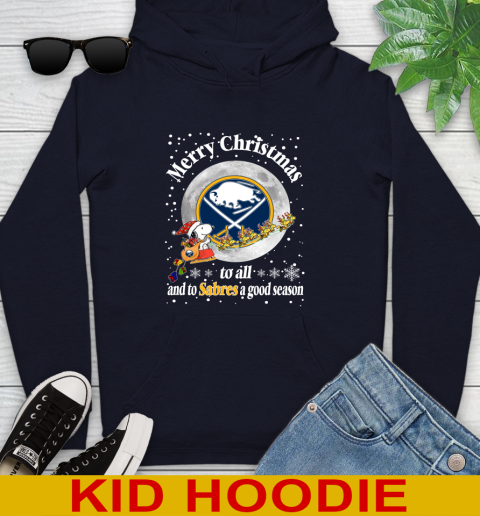 Buffalo Sabres Merry Christmas To All And To Sabres A Good Season NHL Hockey Sports Youth Hoodie 3