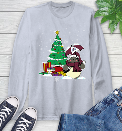 Colorado Avalanche NHL Hockey Cute Tonari No Totoro Christmas Sports Long Sleeve T-Shirt 6