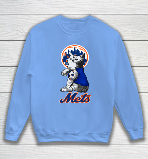 MLB Baseball My Cat Loves New York Mets Sweatshirt 8