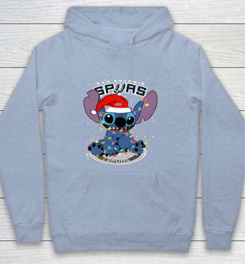 San Antonio Spurs NBA noel stitch Basketball Christmas Youth Hoodie 5