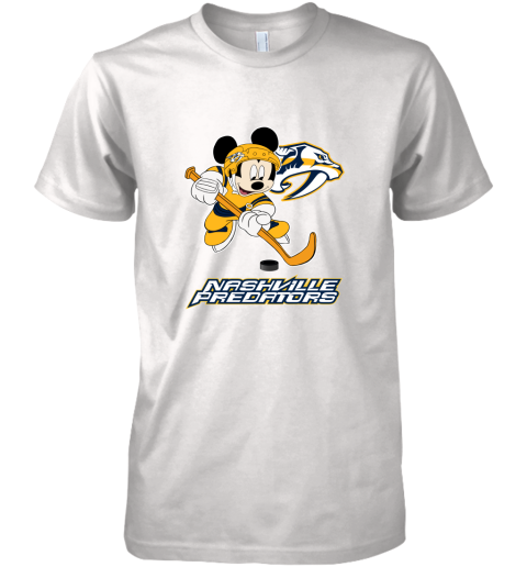 NHL Hockey Mickey Mouse Team Nashville Predators Premium Men's T-Shirt