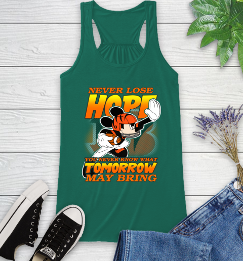 Cincinnati Bengals NFL Football Mickey Disney Never Lose Hope Racerback Tank 6