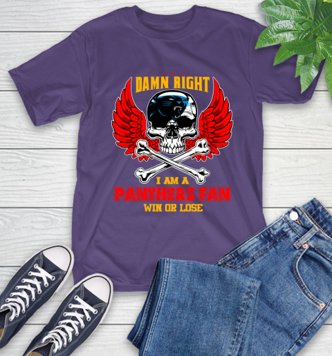 NFL Damn Right I Am A New York Jets Win Or Lose Skull Football Sports (2) T-Shirt 5