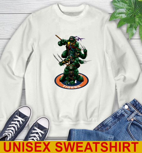 MLB Baseball Detroit Tigers Teenage Mutant Ninja Turtles Shirt Sweatshirt